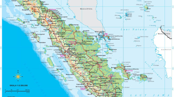 Peta Pulau Sumatera : Batas Wilayah, Kondisi Geografis, Demografi